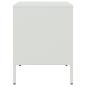 Preview: Nachttisch Weiß 36x39x50,5 cm Stahl