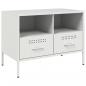 Preview: TV-Schrank Weiß 68x39x50,5 cm Stahl