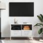 Preview: TV-Schrank Weiß 68x39x50,5 cm Stahl