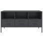 Preview: TV-Schrank Anthrazit 100,5x39x50,5 cm Stahl