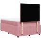 Preview: Boxspringbett mit Matratze Rosa 120x190 cm Samt