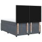 Preview: Boxspringbett mit Matratze Dunkelgrau 140x200 cm Samt