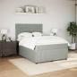 Preview: Boxspringbett mit Matratze Hellgrau 140x200 cm Samt