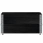 Preview: Pflanzkasten Schwarz 80x60 cm Massivholz Kiefer