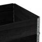 Preview: Pflanzkasten Schwarz 80x60 cm Massivholz Kiefer
