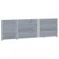 Preview: Pflanzkasten Grau 150x50 cm Massivholz Kiefer