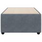Preview: Bettgestell ohne Matratze Dunkelgrau 90x200 cm Samt