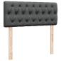 Preview: Boxspringbett mit Matratze Dunkelgrau 120x200 cm Stoff