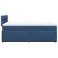 Preview: Boxspringbett mit Matratze Blau 120x200 cm Stoff