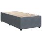 Preview: Boxspringbett mit Matratze Dunkelgrau 90x200 cm Samt