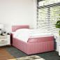 Preview: Boxspringbett mit Matratze Rosa 120x190 cm Samt