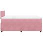 Preview: Boxspringbett mit Matratze Rosa 120x190 cm Samt