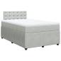 Preview: Boxspringbett mit Matratze Hellgrau 120x190 cm Samt