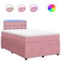 Preview: Boxspringbett mit Matratze Rosa 120x190 cm Samt