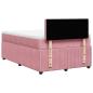 Preview: Boxspringbett mit Matratze Rosa 120x190 cm Samt