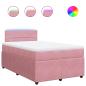 Preview: Boxspringbett mit Matratze Rosa 120x200 cm Samt