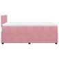 Preview: Boxspringbett mit Matratze Rosa 120x200 cm Samt