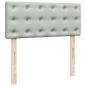 Preview: Boxspringbett mit Matratze Hellgrau 120x200 cm Samt