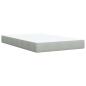 Preview: Boxspringbett mit Matratze Hellgrau 120x200 cm Samt