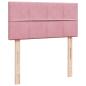 Preview: Boxspringbett mit Matratze Rosa 80x200 cm Samt
