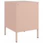 Preview: Nachttisch Rosa 36x39x50,5 cm Stahl