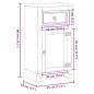 Preview: Badschrank Corona 45x33x80 cm Massivholz Kiefer