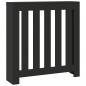 Preview: Heizkörperverkleidung Schwarz 78x20x82 cm Holzwerkstoff