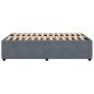 Preview: Bettgestell Dunkelgrau 120x190 cm Samt