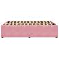 Preview: Bettgestell Rosa 160x200 cm Samt