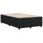 Preview: Bettgestell ohne Matratze Schwarz 120x200 cm Samt