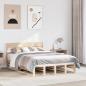 Preview: ARDEBO.de - Massivholzbett ohne Matratze 120x190 cm Kiefernholz