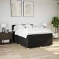 Preview: Boxspringbett mit Matratze Schwarz 160x200 cm Stoff