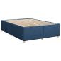 Preview: Boxspringbett mit Matratze Blau 160x200 cm Stoff