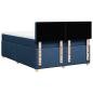 Preview: Boxspringbett mit Matratze Blau 160x200 cm Stoff