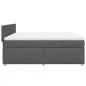 Preview: Boxspringbett mit Matratze Dunkelgrau 180x200 cm Stoff