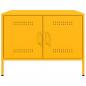 Preview: Couchtisch Senfgelb 68x50x50,5 cm Stahl