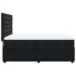Preview: Boxspringbett mit Matratze Schwarz 140x200 cm Samt