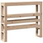 Preview: Kopfteil mit Ablagen 100 cm Massivholz Kiefer
