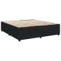 Preview: Boxspringbett mit Matratze Schwarz 180x200 cm Samt