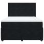 Preview: Boxspringbett mit Matratze Schwarz 140x190 cm Samt
