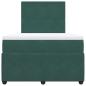Preview: Boxspringbett mit Matratze Dunkelgrün 120x190 cm Samt
