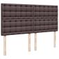 Preview: Boxspringbett mit Matratze Dunkelbraun 180x200 cm Stoff