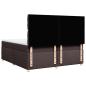 Preview: Boxspringbett mit Matratze Dunkelbraun 200x200 cm Stoff