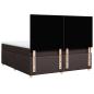 Preview: Boxspringbett mit Matratze Dunkelbraun 200x200 cm Stoff