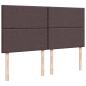 Preview: Boxspringbett mit Matratze Dunkelbraun 200x200 cm Stoff