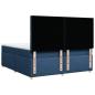 Preview: Boxspringbett mit Matratze Blau 200x200 cm Stoff