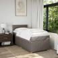 Preview: Boxspringbett mit Matratze Taupe 90x190 cm Stoff