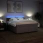 Preview: Boxspringbett mit Matratze Taupe 180x200 cm Stoff