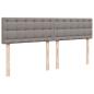Preview: Boxspringbett mit Matratze Taupe 180x200 cm Stoff