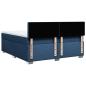 Preview: Boxspringbett mit Matratze Blau 180x200 cm Stoff